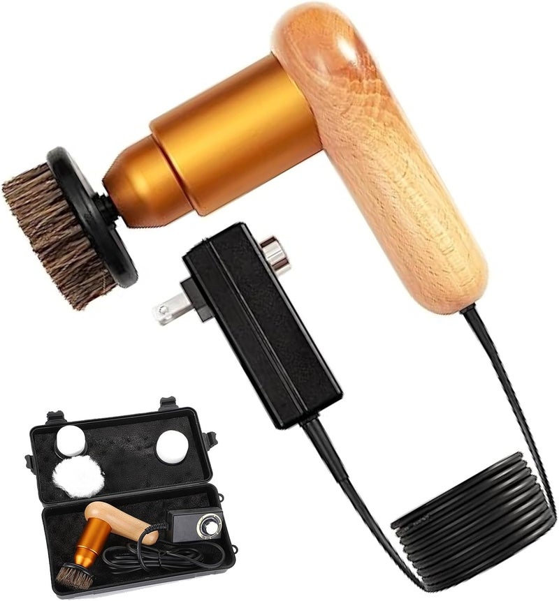 Sansent 75W Power Electric Shoe Polisher, Adjustable 6 Speed Electric Polisher, Perfect for Leather Shoes and Sneakers, 3 Brush Heads,Time-Saving Solution for Shoe Cleaning (1) (Extra Large) - Image 1